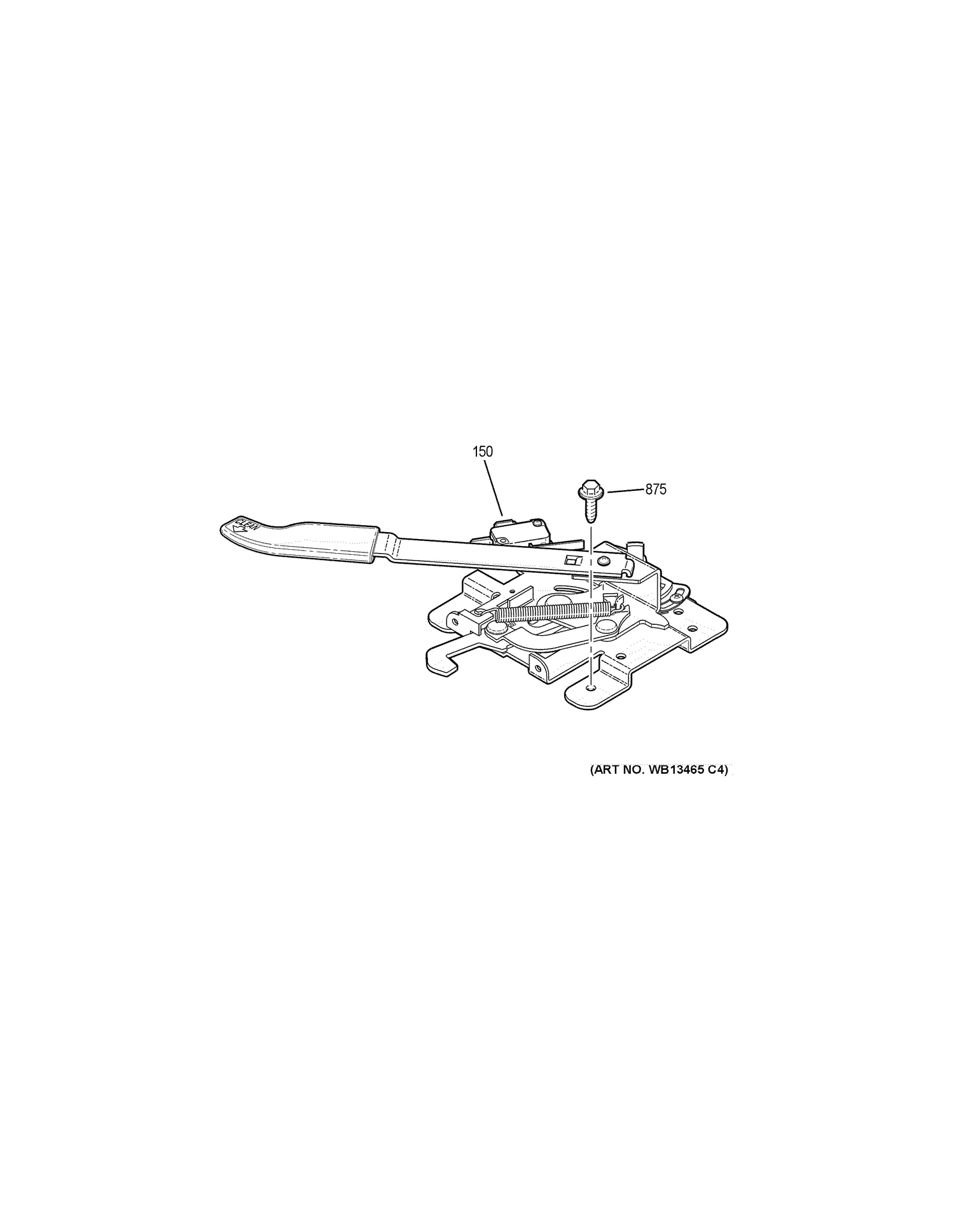DOOR LOCK Diagram and Parts List for JB655DK2CC  General Electric Range