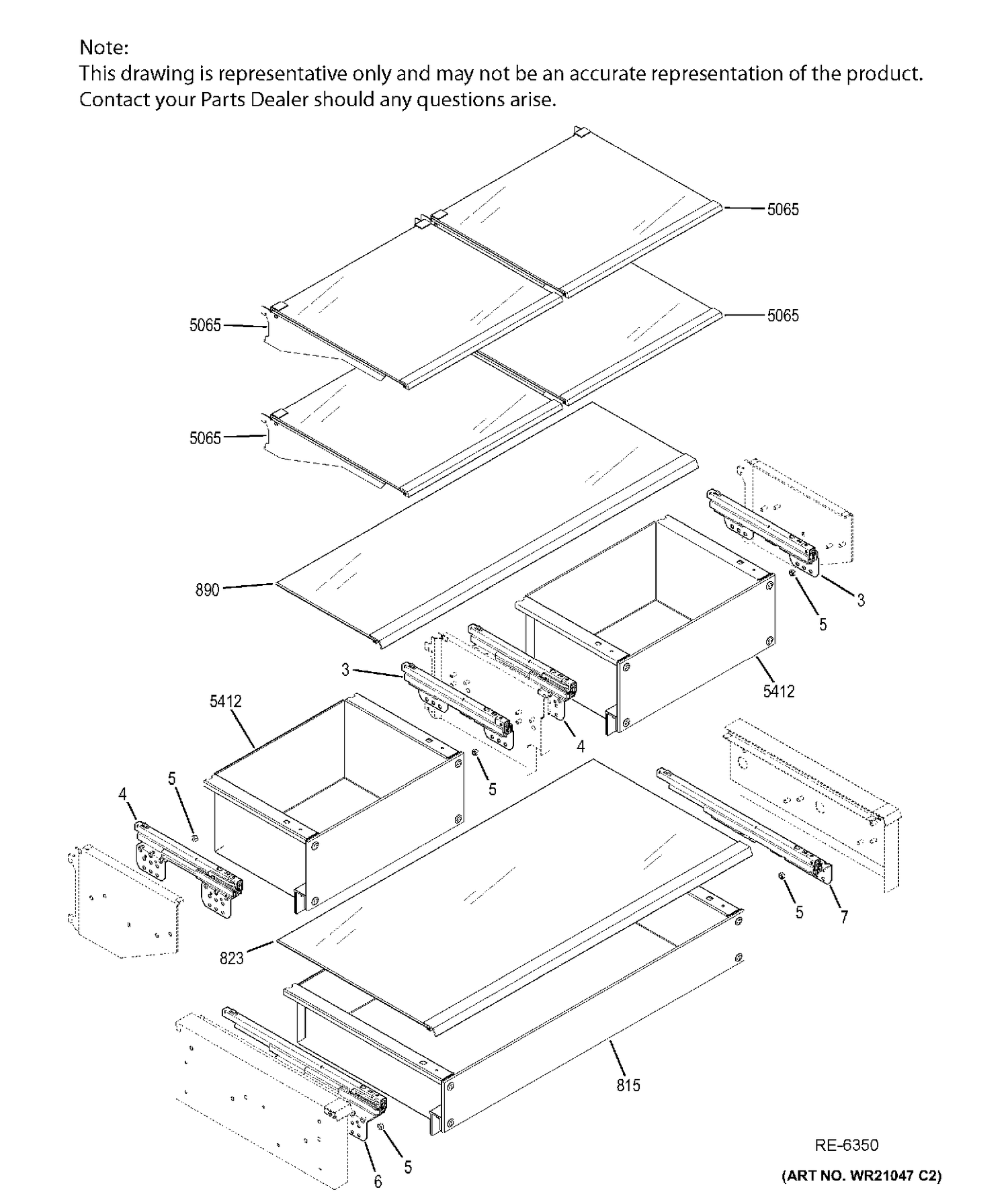 FF SHELVES Diagram and Parts List for ZIP360NHA  General Electric Refrigerator