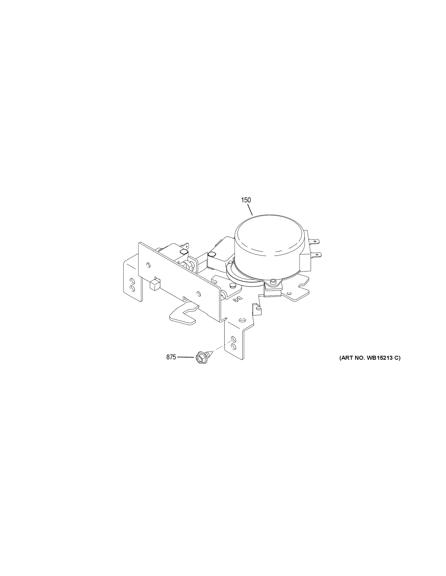 DOOR LOCK Diagram and Parts List for CT9070SH2SS  General Electric Wall Oven
