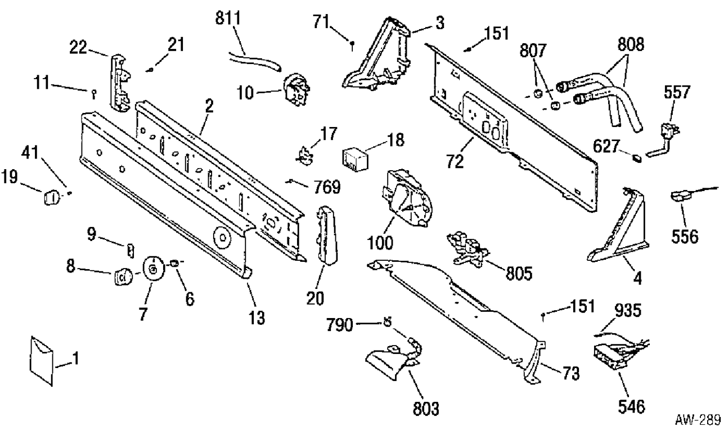 CONTROL GROUP Diagram and Parts List for MNSR2080A0WW  General Electric Washer