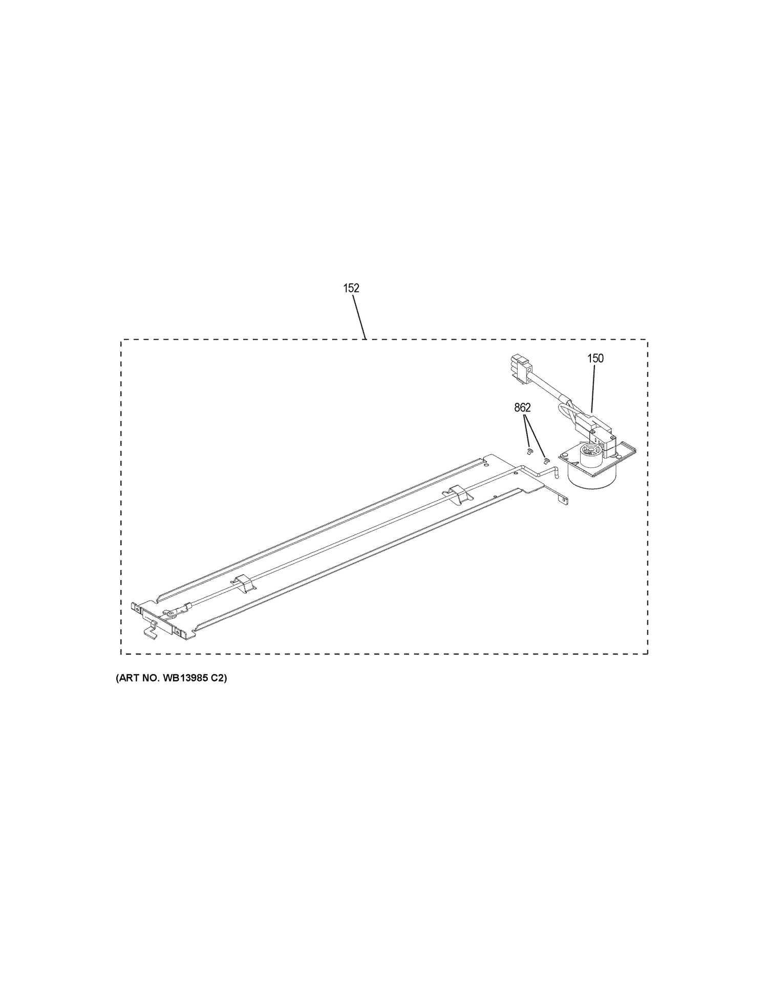 DOOR LOCK Diagram and Parts List for JB860BJ5TS  General Electric Range