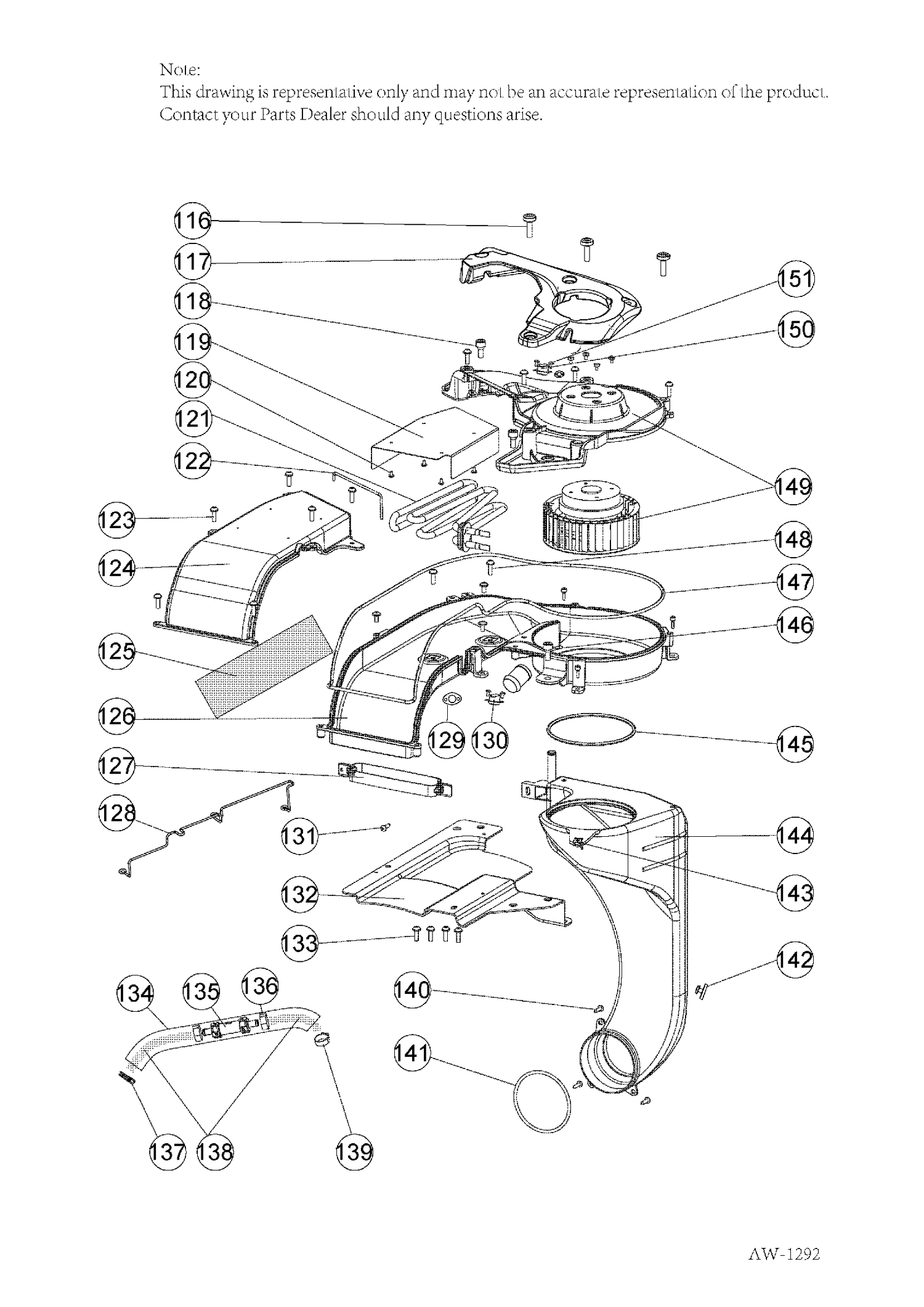 MOTOR Diagram and Parts List for HLC1700AXS  General Electric Washer