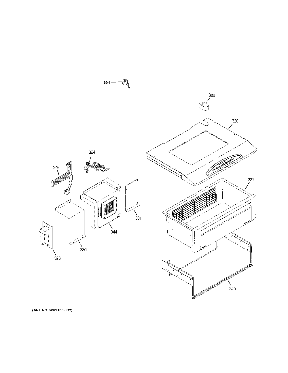 Quick Chill Diagram and Parts List for CSB48YP2NKS1  General Electric Refrigerator