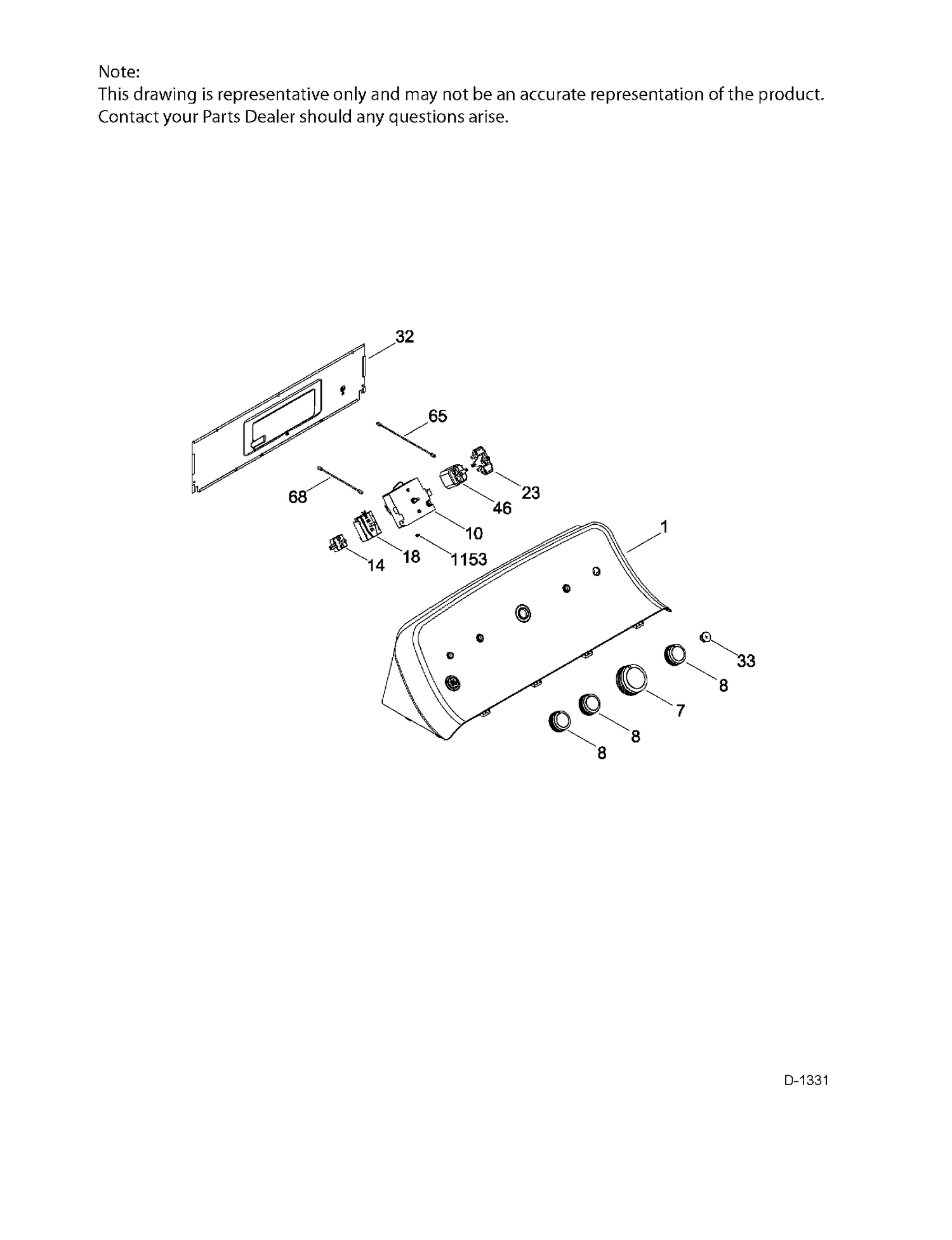 CONTROL SYSTEM Diagram and Parts List for GTD42EAMJ1WW  General Electric Dryer