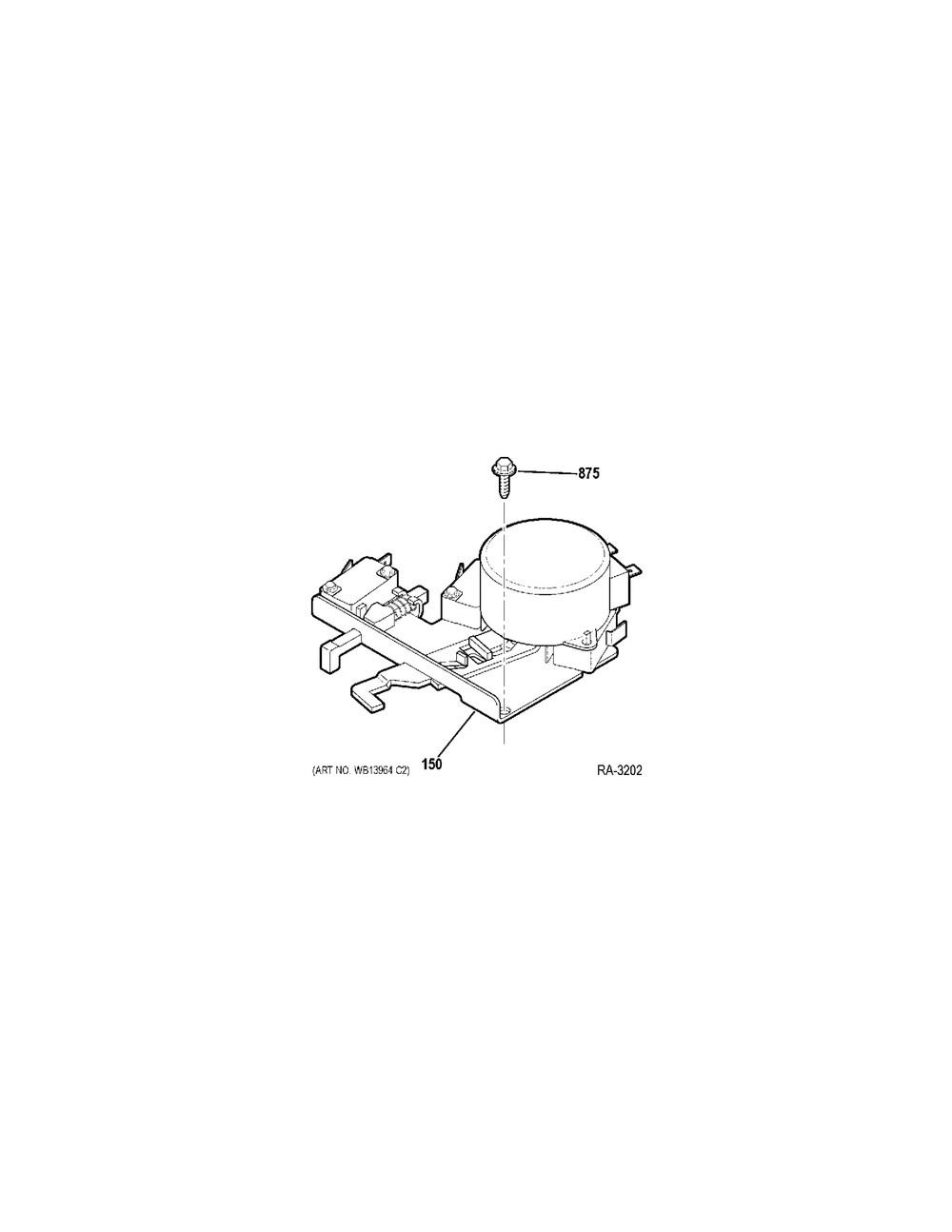 Door Lock Diagram and Parts List for ZIDS240BASS  General Electric Refrigerator