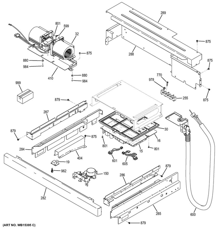 Pedestal Diagram and Parts List for CT9800SH3SS  General Electric Microwave Oven Combo