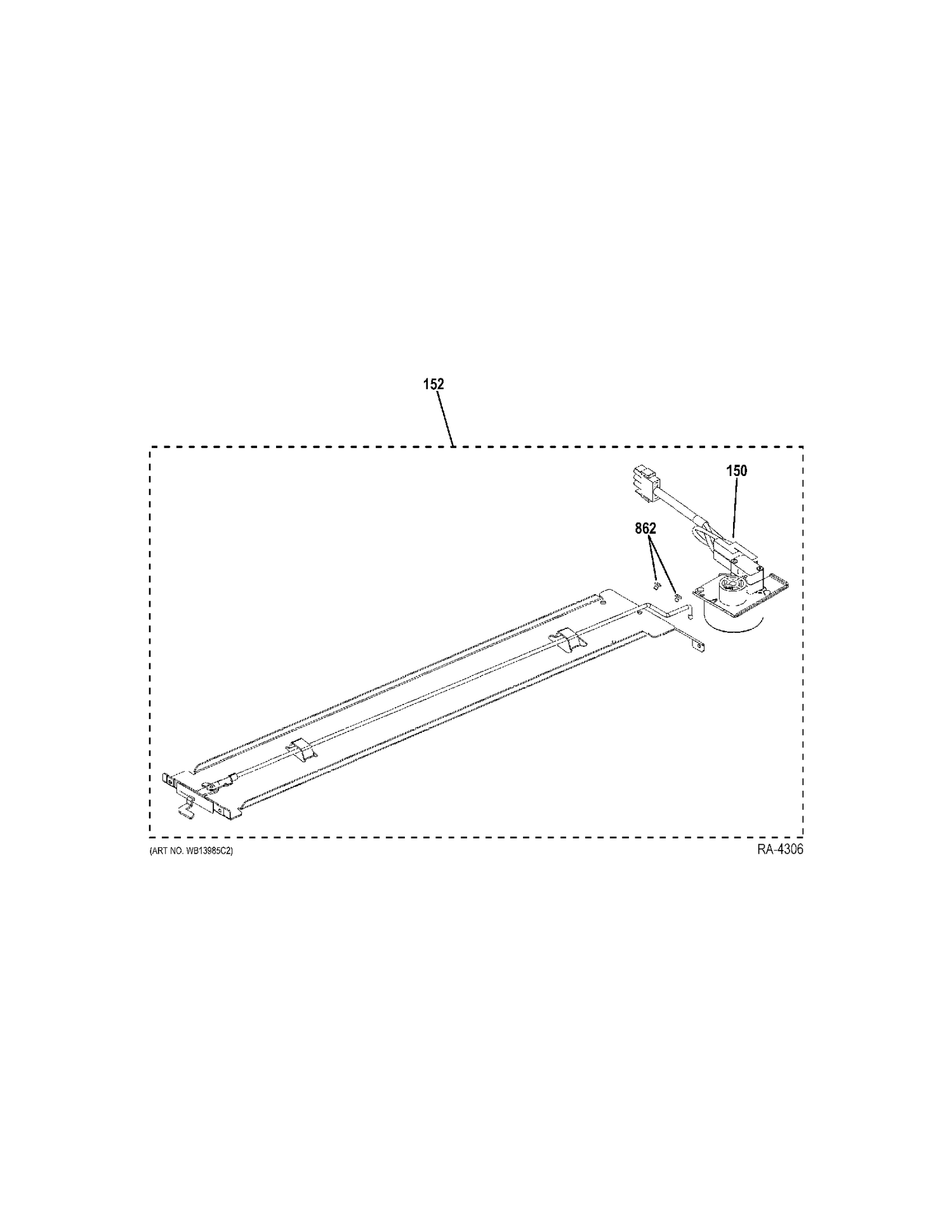 DOOR LOCK Diagram and Parts List for PCB950SF2SS  General Electric Range