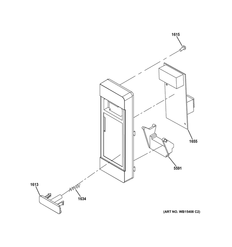 Controller Parts Diagram and Parts List for JEM3072DH1BB  General Electric Microwave