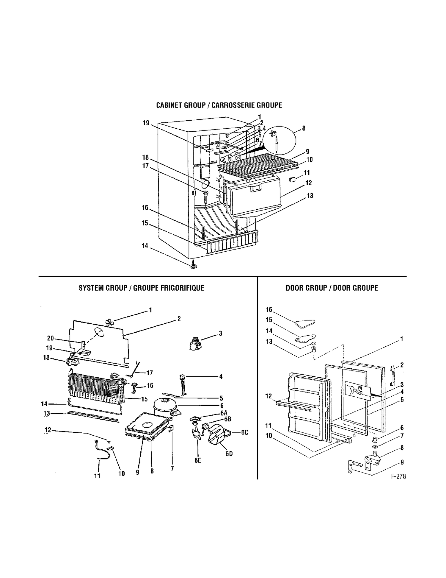 FREEZER Diagram and Parts List for MUF16EURWW  General Electric Freezer
