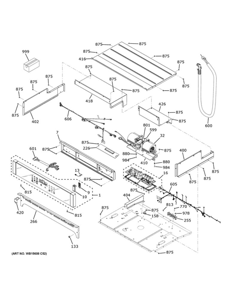Control Panel Diagram and Parts List for JTD3000EN2ES  General Electric Wall Oven