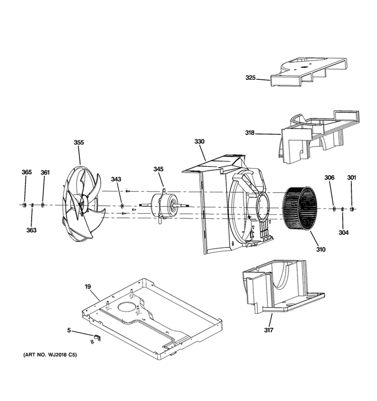 Base Pan Parts Diagram and Parts List for AEQ06LSQ1  General Electric Air Conditioner