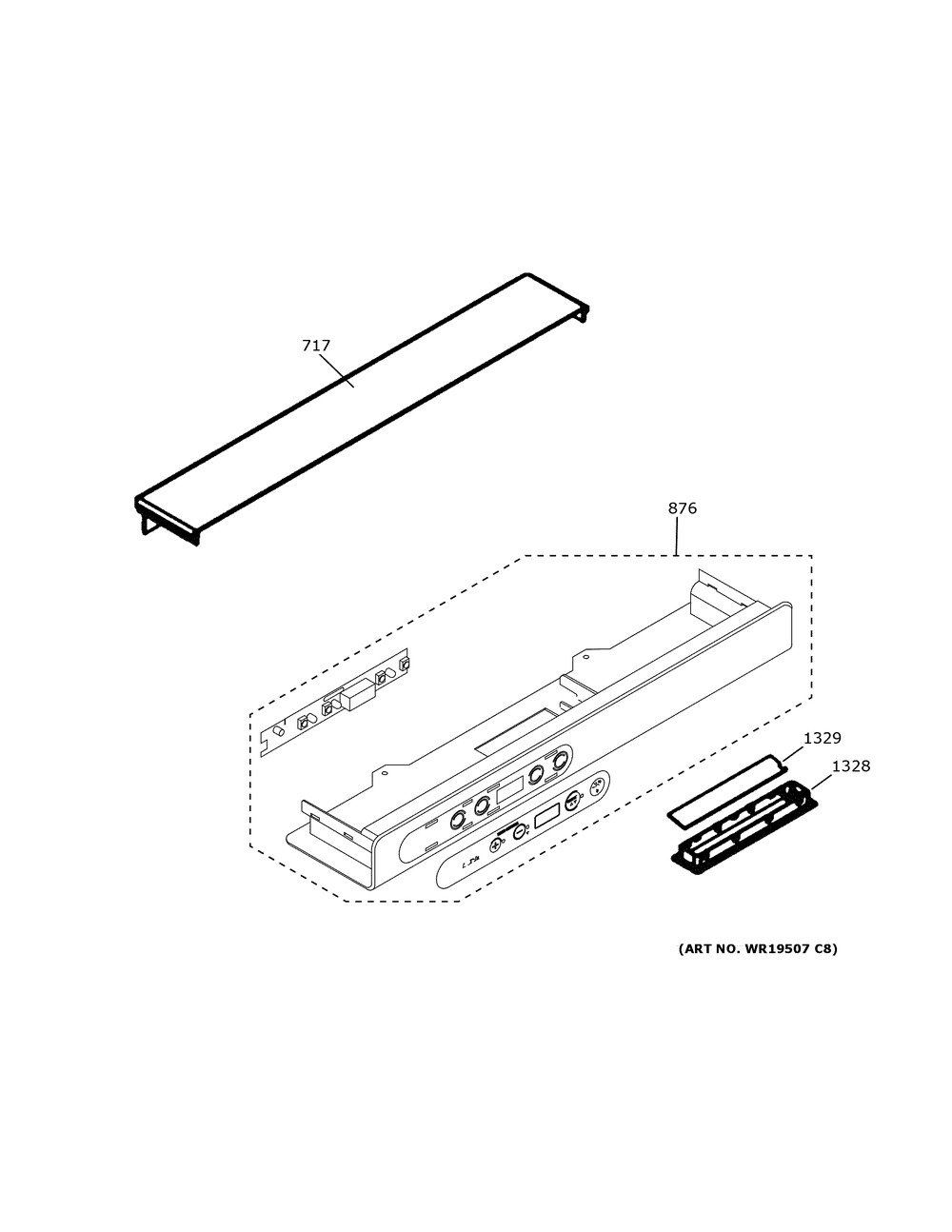 Climate Controls Diagram and Parts List for ZDOD240NDSS  General Electric Refrigerator