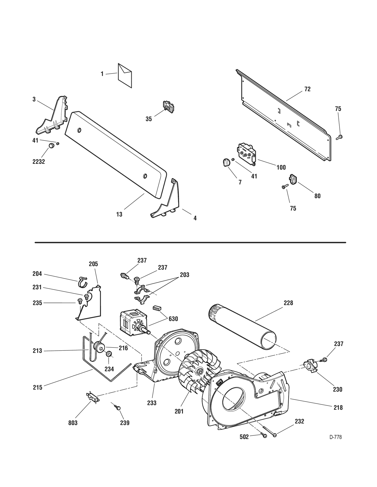 CONTROLS-DRIVE Diagram and Parts List for GCMX100EM2WW  General Electric Dryer