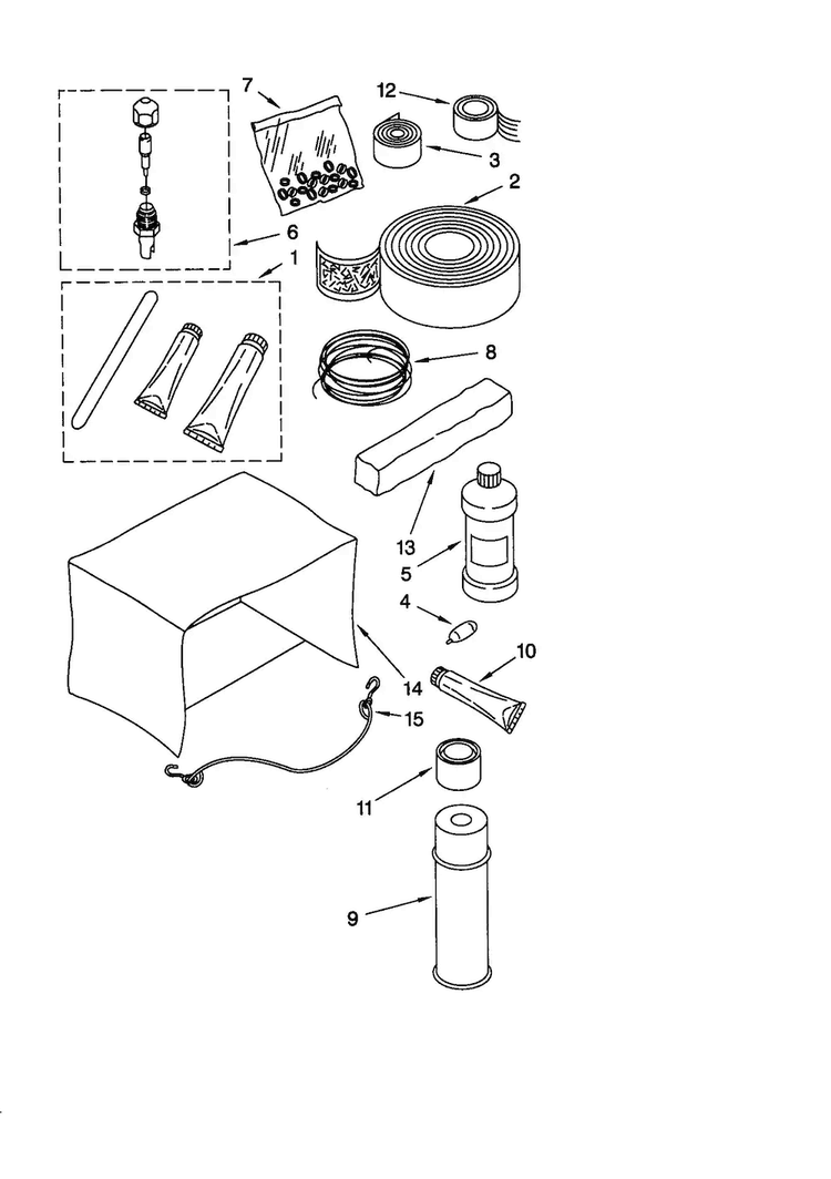 Optional Parts Diagram and Parts List for AEQ072XH0  General Electric Air Conditioner
