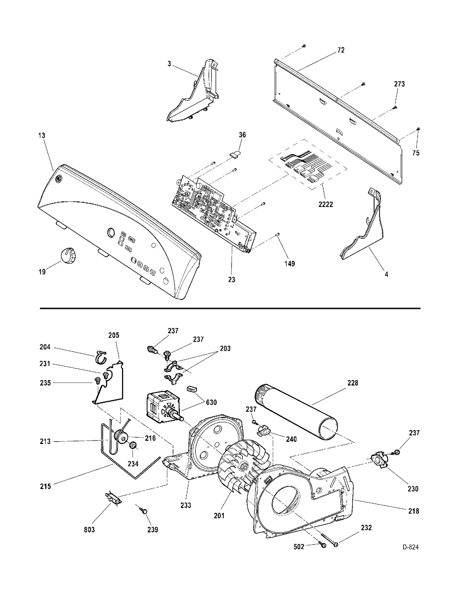 CONTROLS-DRIVE Diagram and Parts List for GTMS570ED0WW  General Electric Dryer
