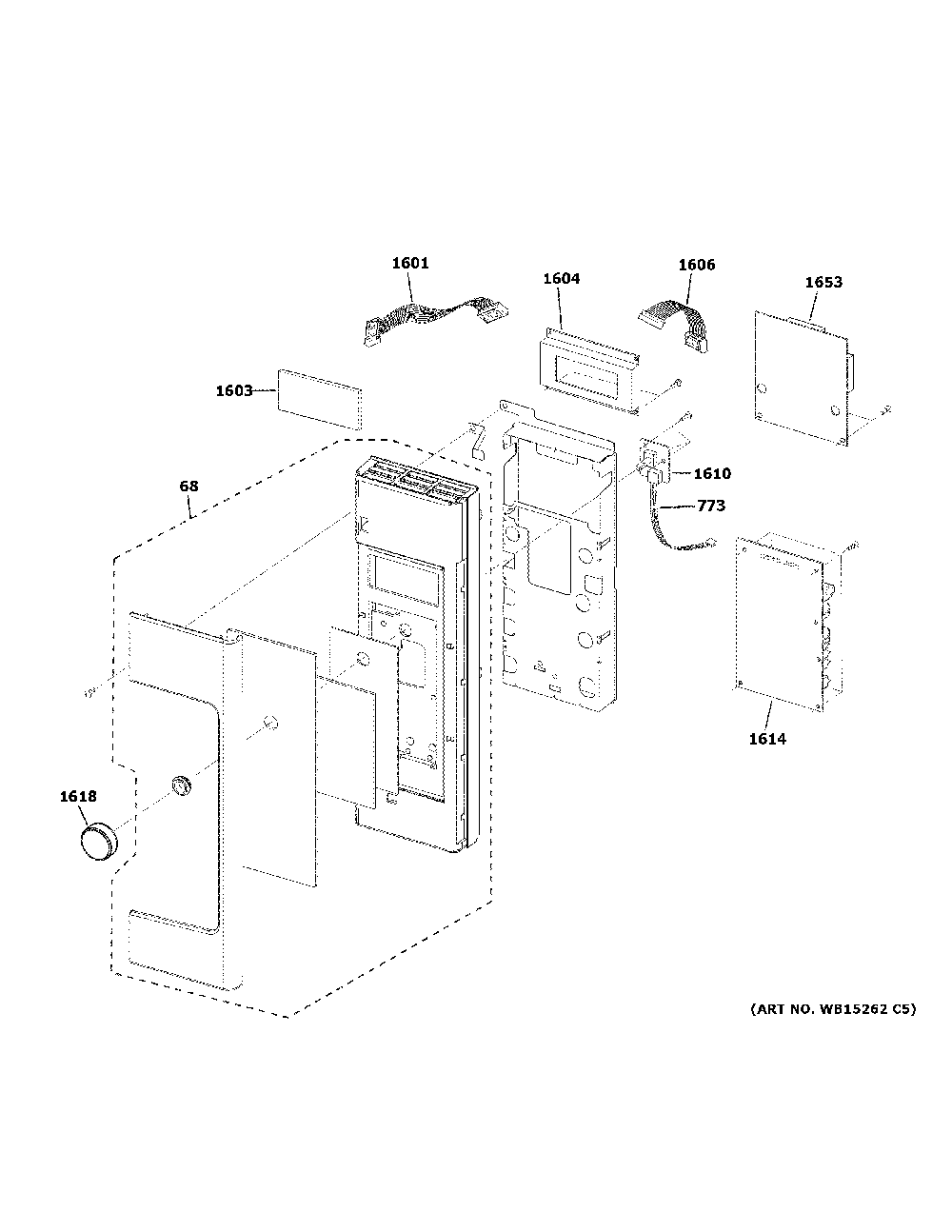 Control Parts Diagram and Parts List for PSA9120SP1SS  General Electric Microwave