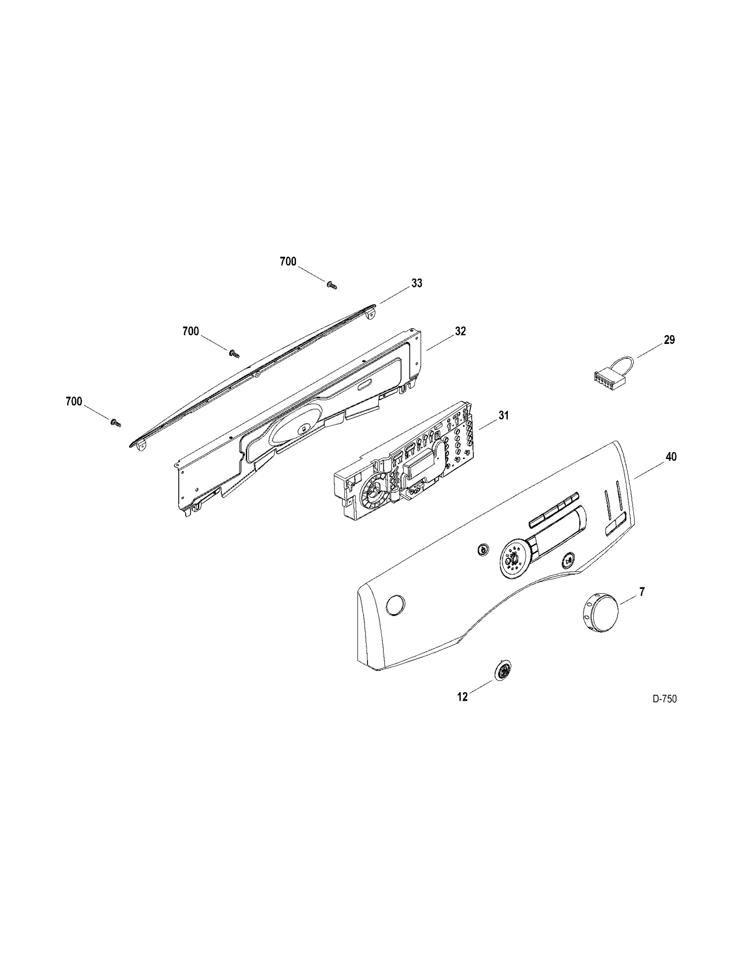CONTROLS Diagram and Parts List for GFMN245GL0MS  General Electric Dryer