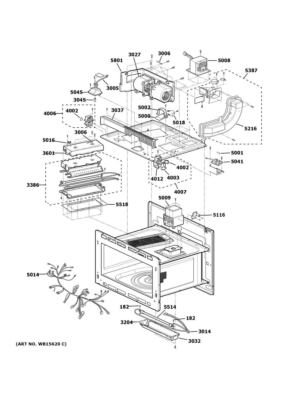 Insulator Parts Diagram and Parts List for CSB912P2N1S1  General Electric Microwave