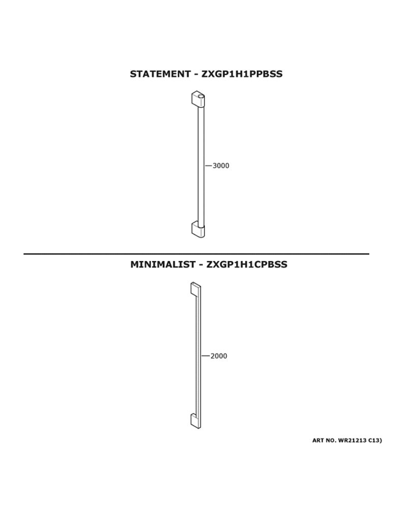 Monogram Customization Diagram and Parts List for ZIBS240NDSS  General Electric Refrigerator