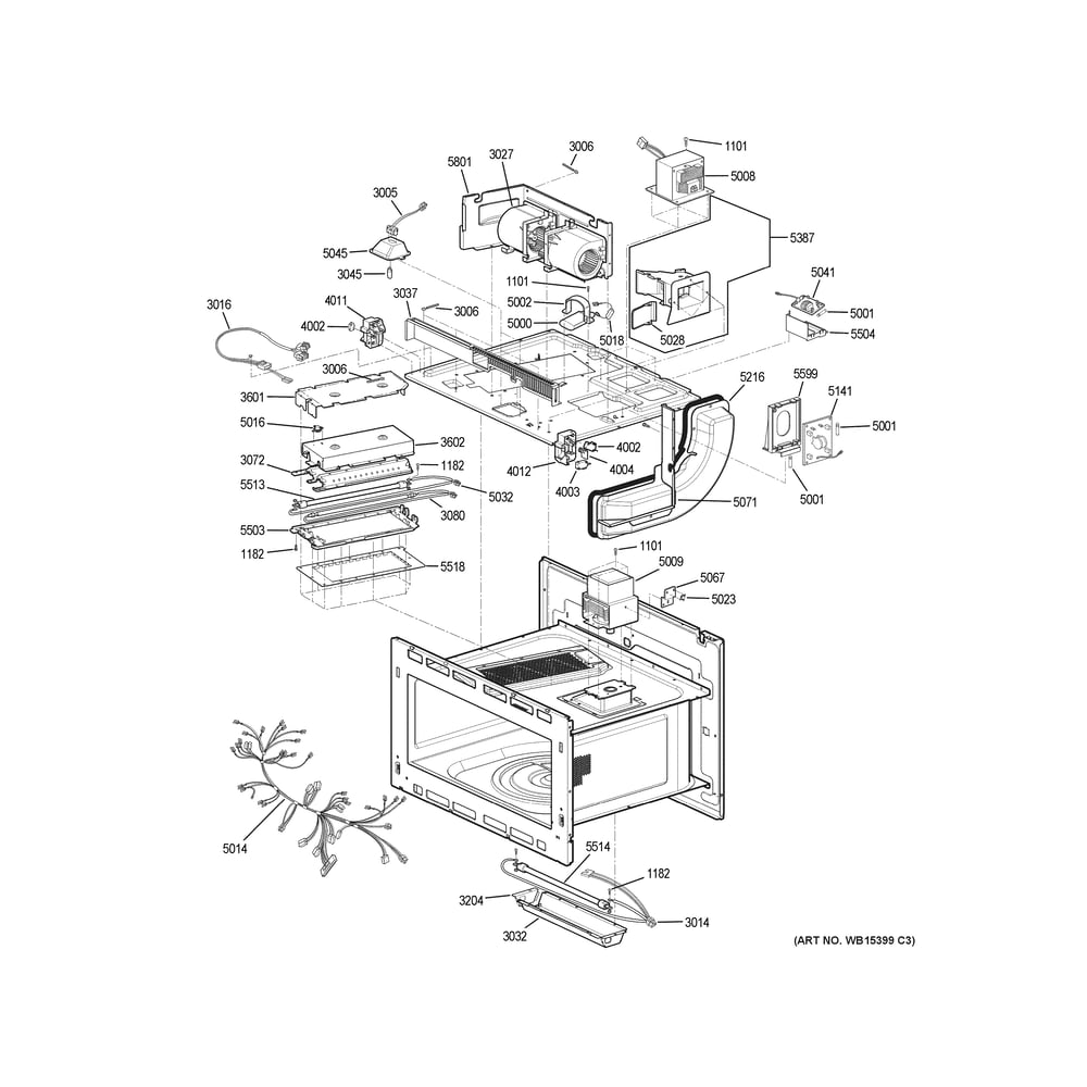 Insulator Parts Diagram and Parts List for CTC912P2N3S1  General Electric Microwave Oven Combo