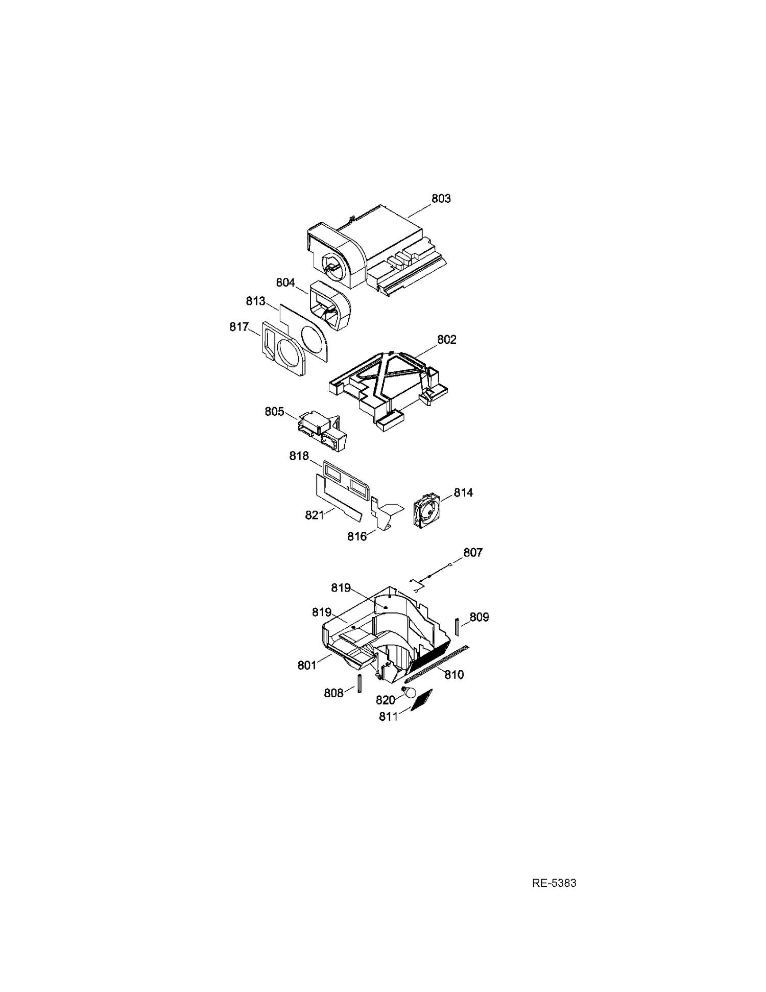 QUICK CHILL Diagram and Parts List for PSC23MSTDSS  General Electric Refrigerator