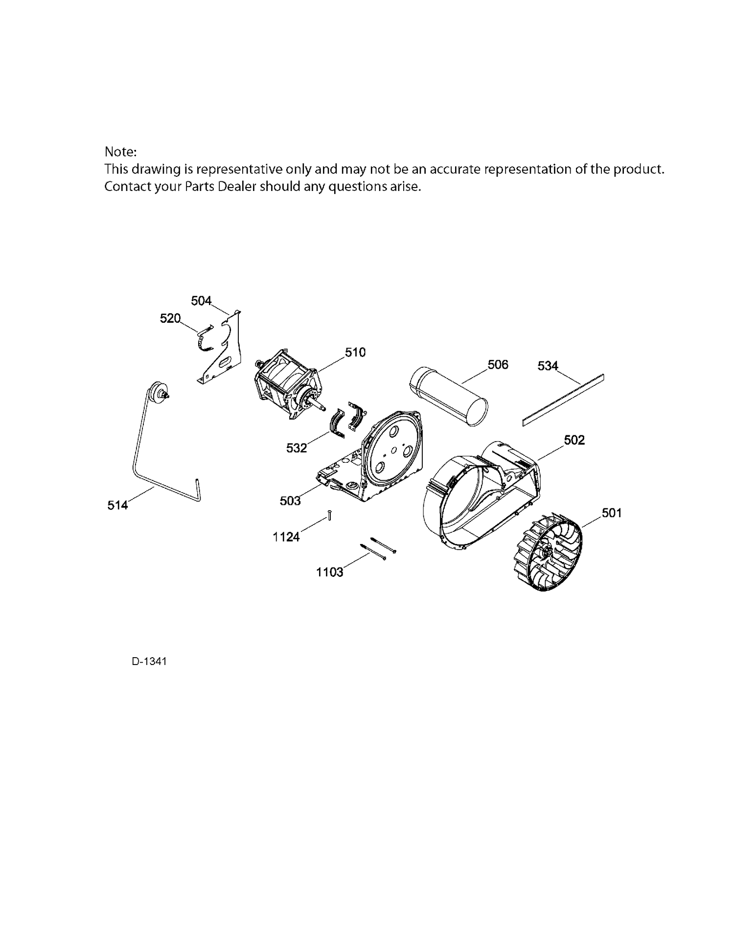 BLOWER & DRIVE Diagram and Parts List for GCMX180ED4WW  General Electric Dryer