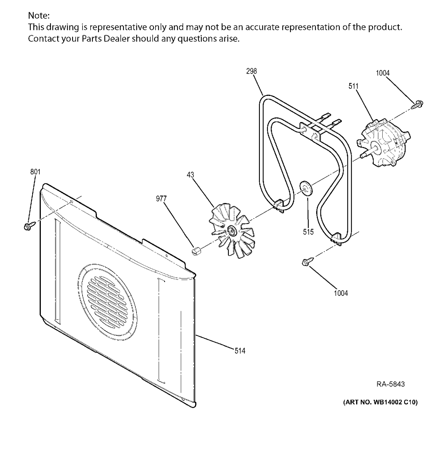 CONVECTION OVEN Diagram and Parts List for PCB950SF2SS  General Electric Range