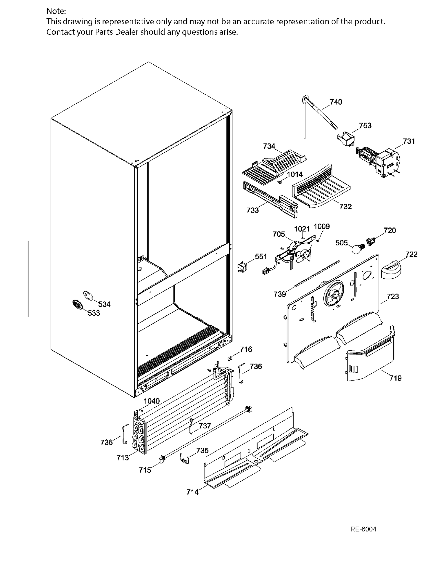 FZ FUNCTIONAL PARTS Diagram and Parts List for CNR22SSEBFES  General Electric Refrigerator