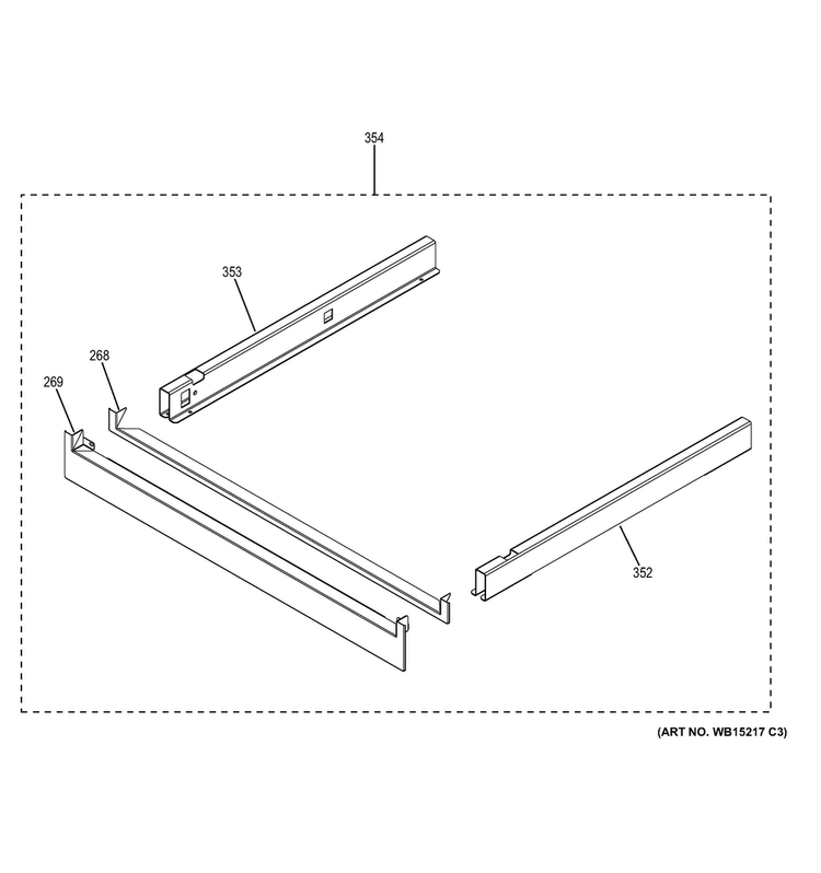 Pedestal Diagram and Parts List for JT3500EJ3ES  General Electric Wall Oven