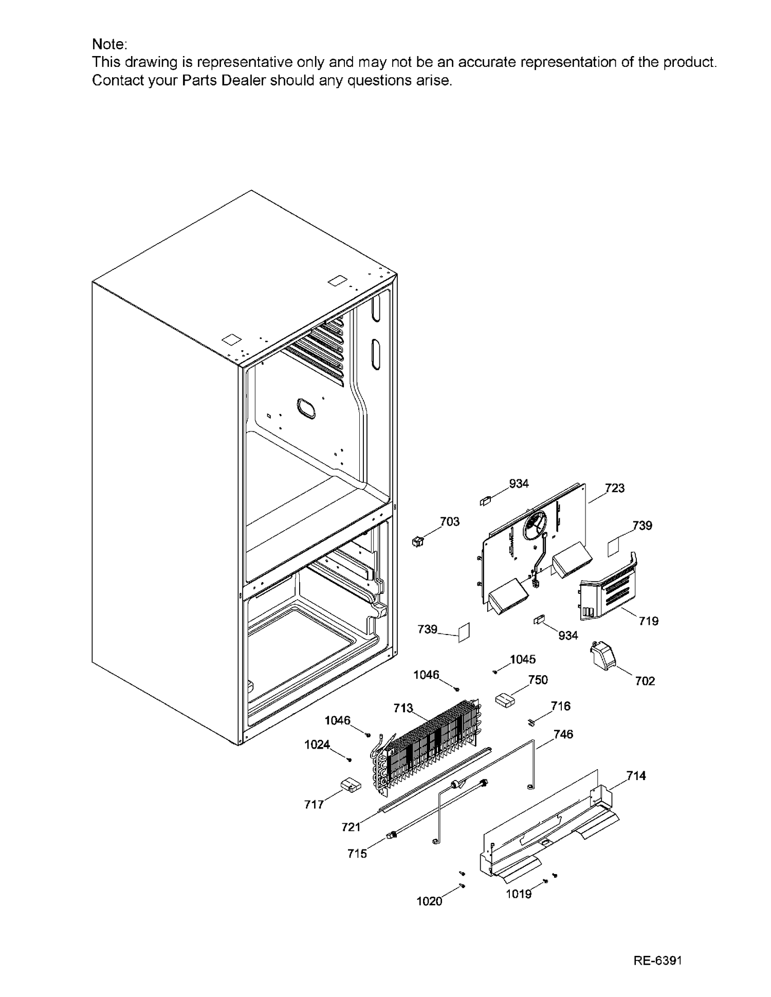 FUNCTIONAL PARTS FZ Diagram and Parts List for GBE21AGKAKBB  General Electric Refrigerator