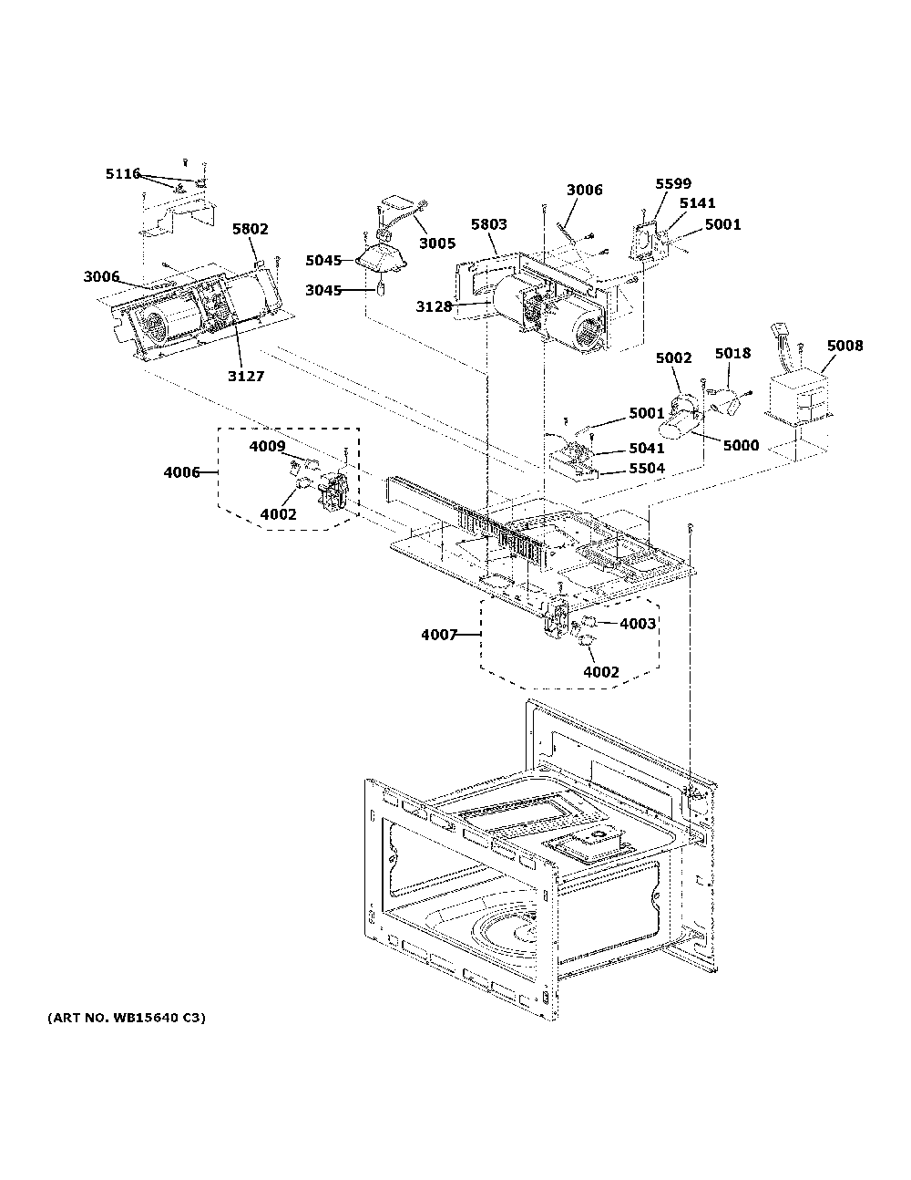 Insulator parts 1 Diagram and Parts List for ZSB9232N2SS  General Electric Microwave