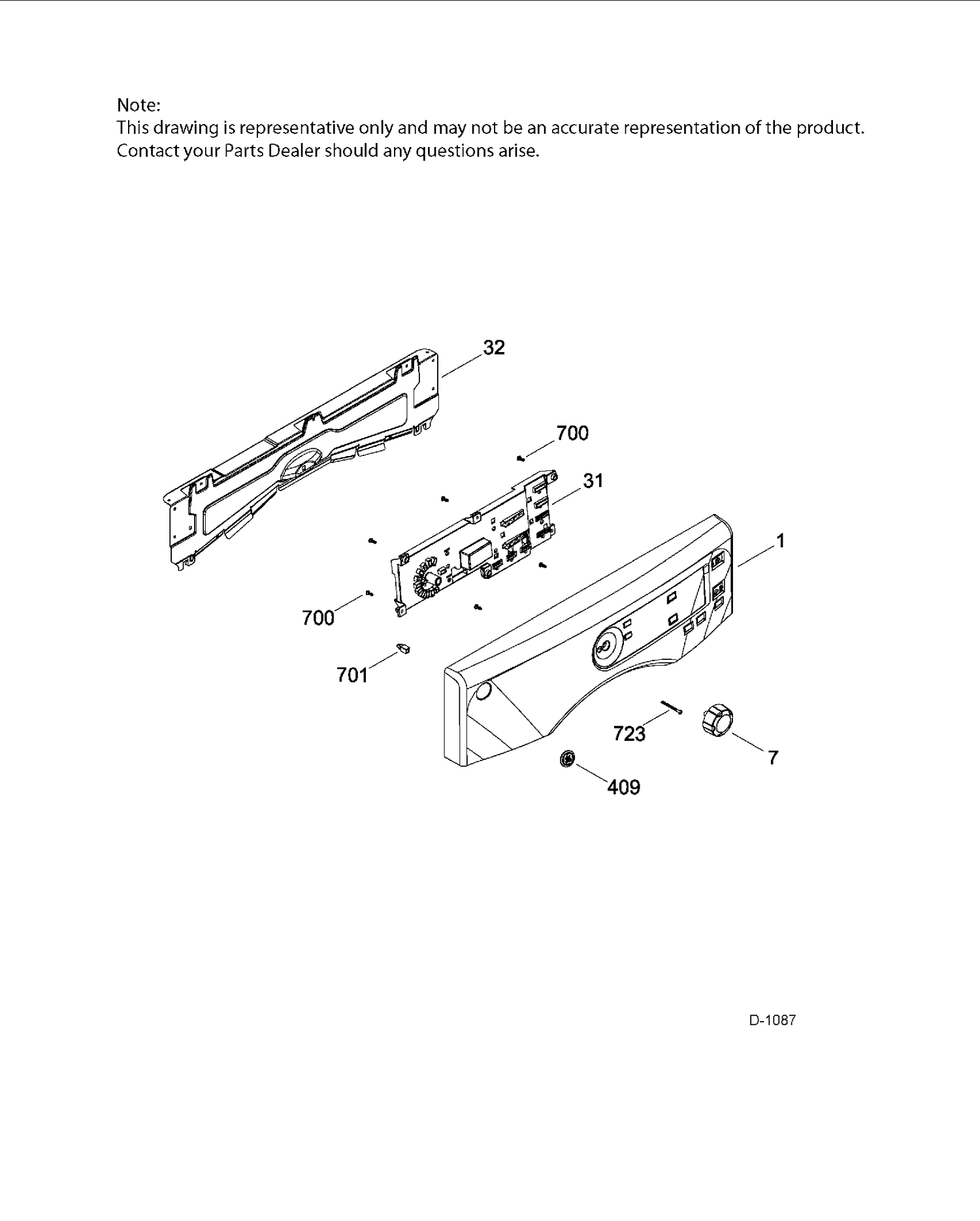 CONTROL SYSTEM Diagram and Parts List for GFMN110GD1WW  General Electric Dryer