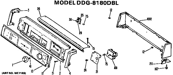 Backsplash For Ddg8180dbl Diagram and Parts List for DDG8180DBL  General Electric Dryer
