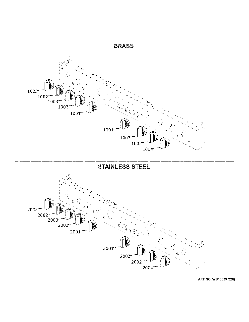 Monogram Customization Diagram and Parts List for ZDP486NDT1SS  General Electric Range