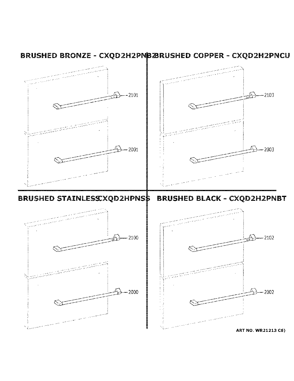 Cafe Customization Diagram and Parts List for CDD420P2T0S1  General Electric Dishwasher