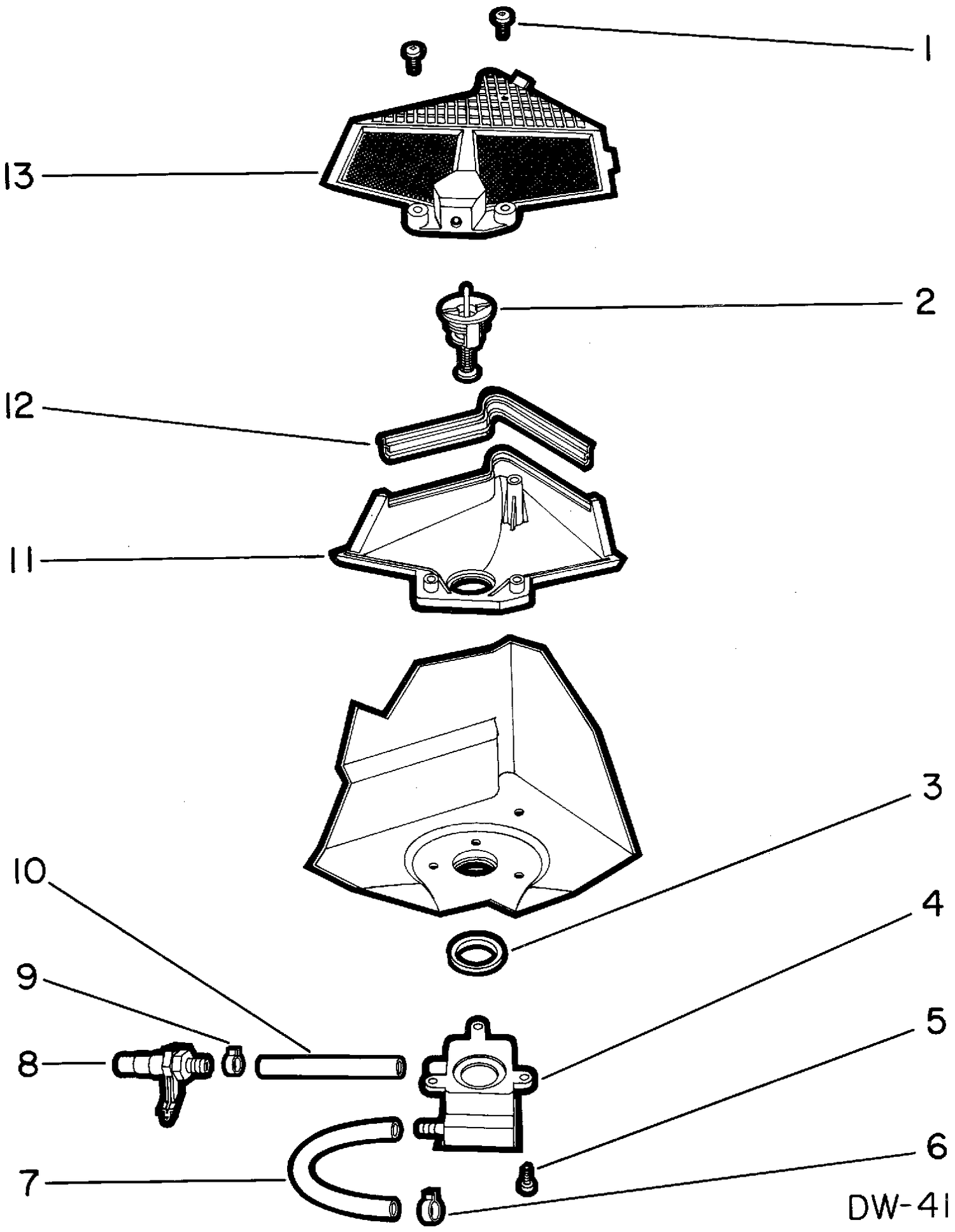 FILTER ASM. - EPICYCLIC MODELS Diagram and Parts List for GMB939JC119  General Electric Dishwasher