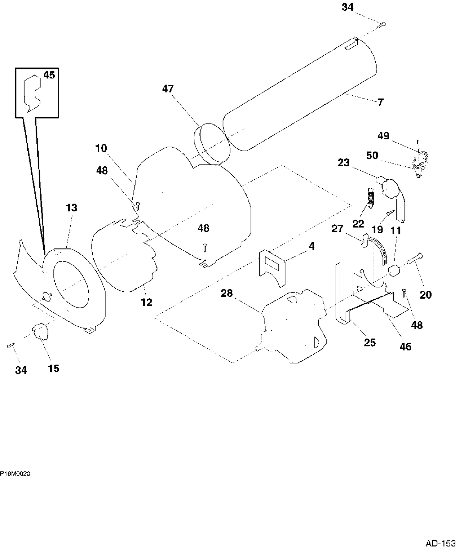 MOTOR Diagram and Parts List for PSXH43EV0WW  General Electric Dryer