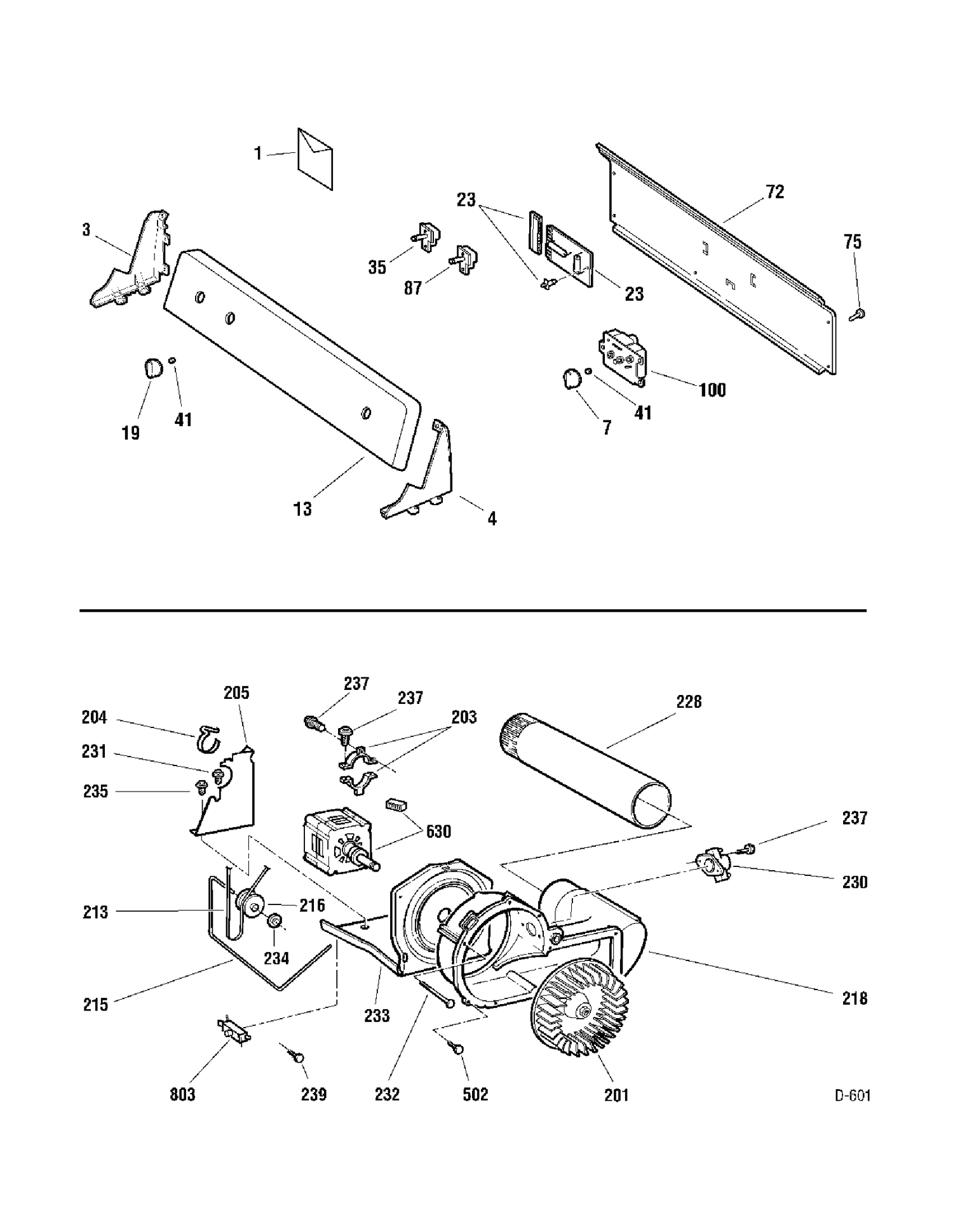CONTROL PANEL Diagram and Parts List for PBXR465EH1WW  General Electric Dryer