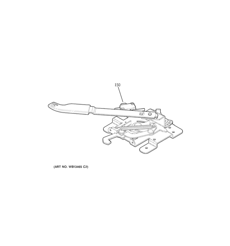 Door Lock Diagram and Parts List for JB650DF2WW  General Electric Range