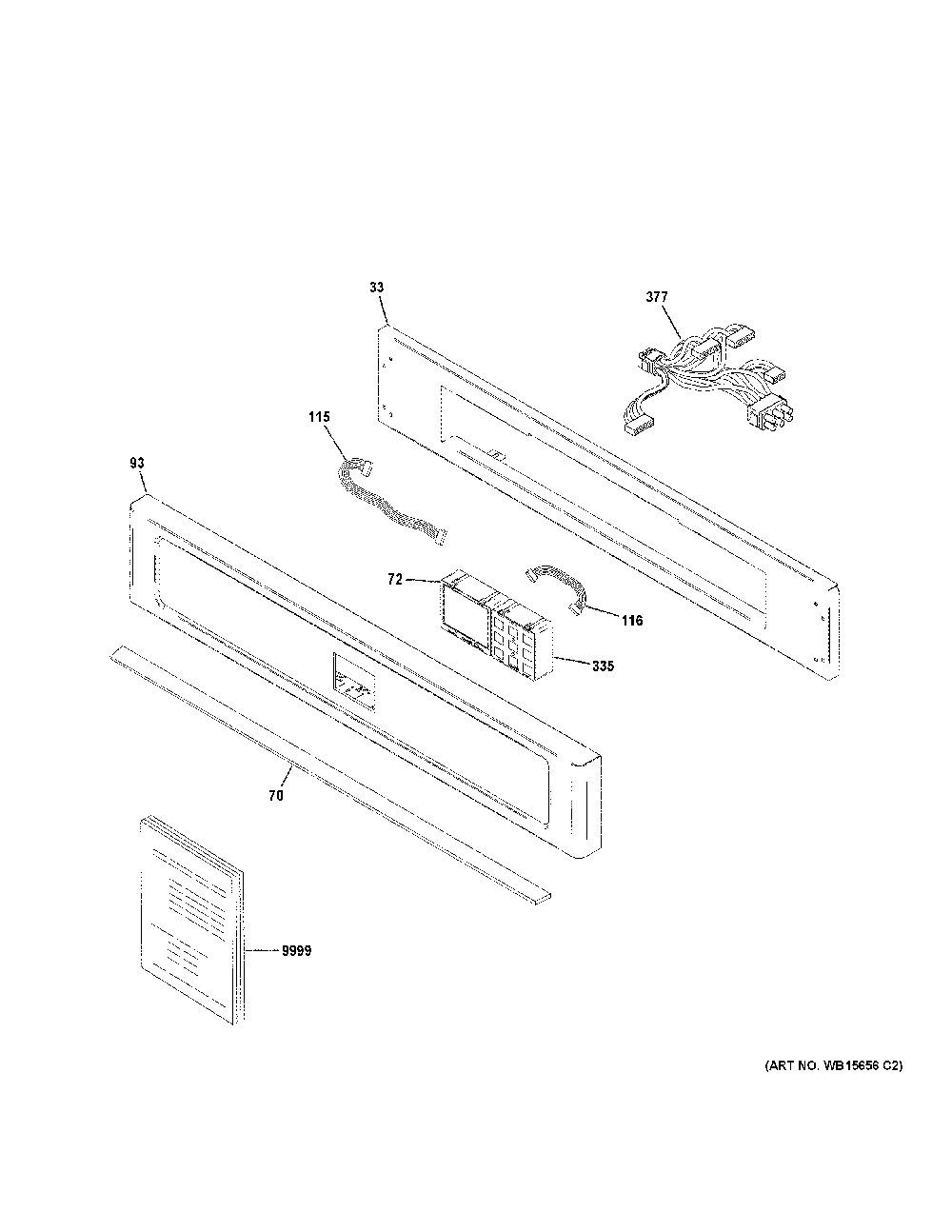 Control panel Diagram and Parts List for CMB903P2N1S1  General Electric Microwave