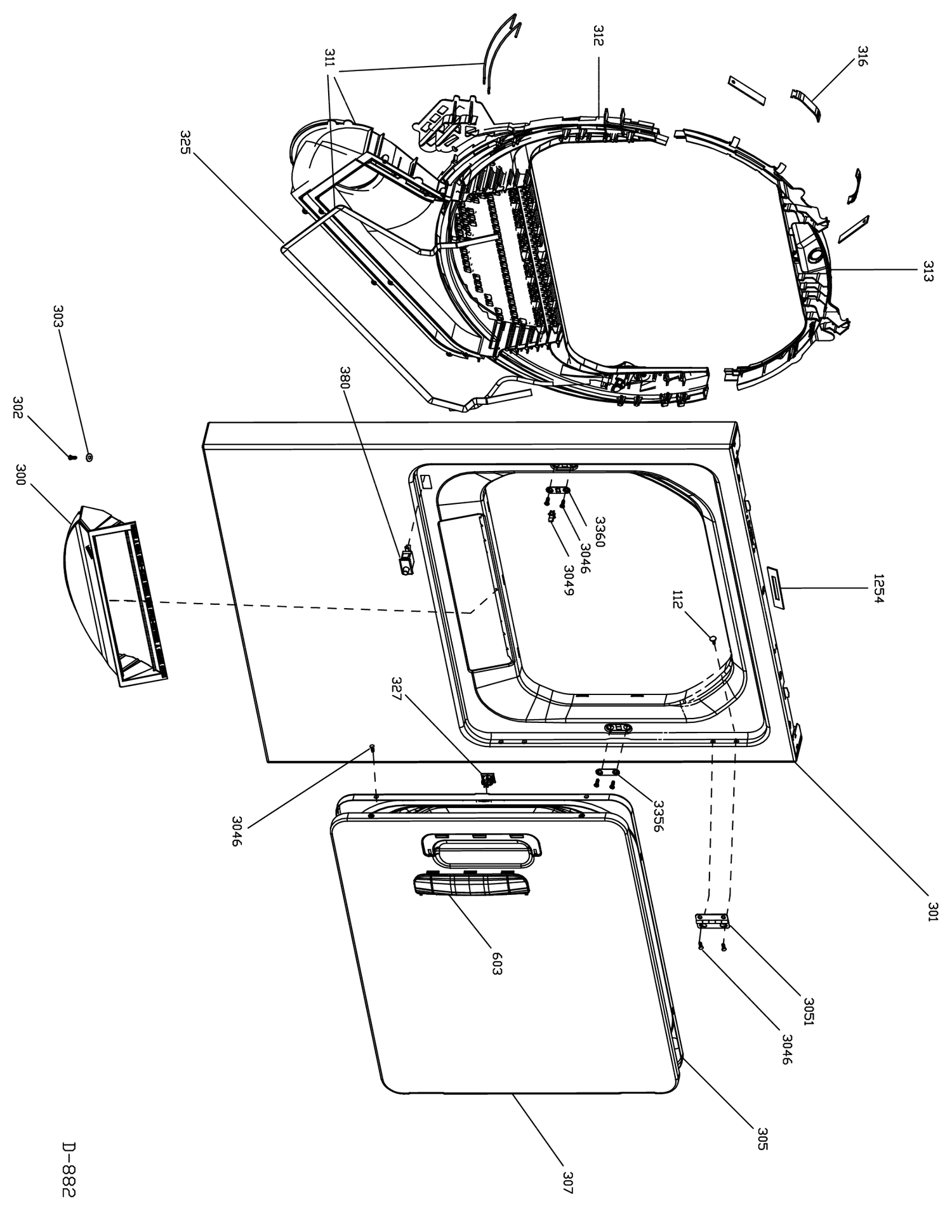 FRONT PANEL & DOOR Diagram and Parts List for PCCB330EJ4WC  General Electric Dryer