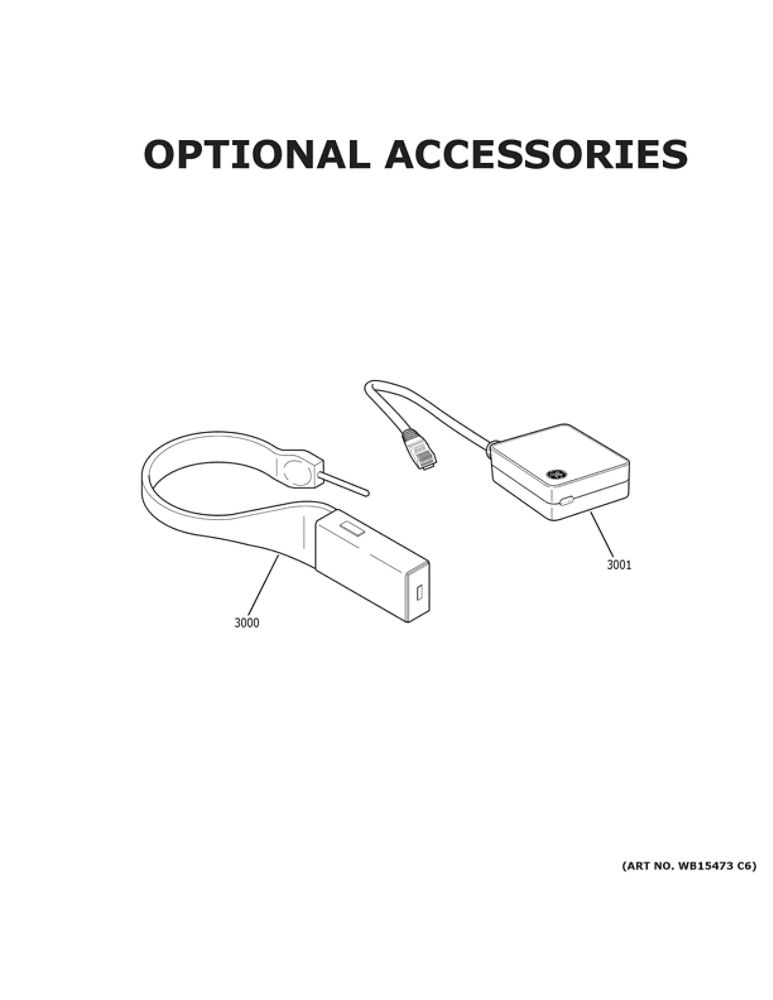 Optional Accessories Diagram and Parts List for CHS900P3M2D1  General Electric Range