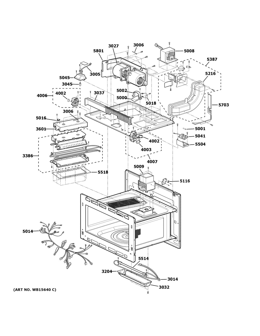 Insulator Parts Diagram and Parts List for ZSB9131N2SS  General Electric Microwave