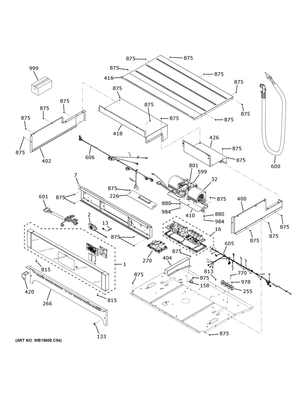 Control Panel Diagram and Parts List for PKD7000SN6SS  General Electric Wall Oven