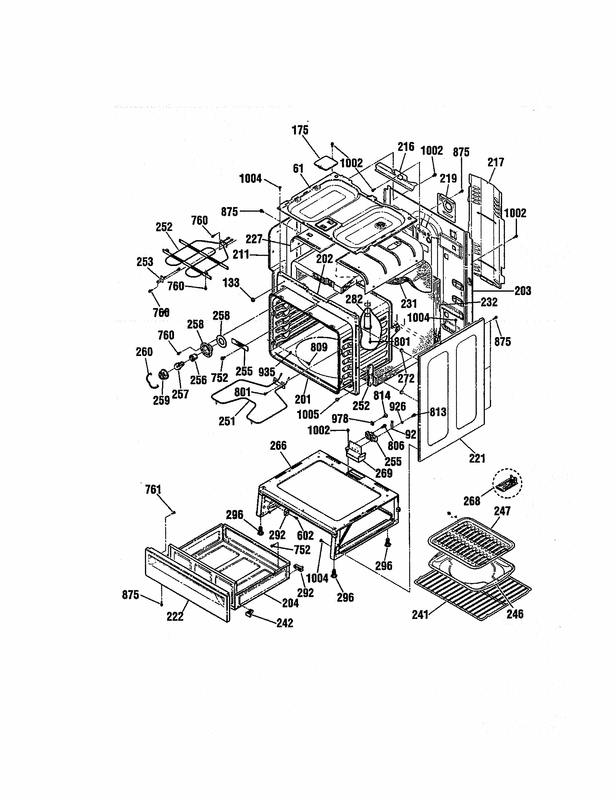Body Diagram and Parts List for 91193401993  Kenmore Range