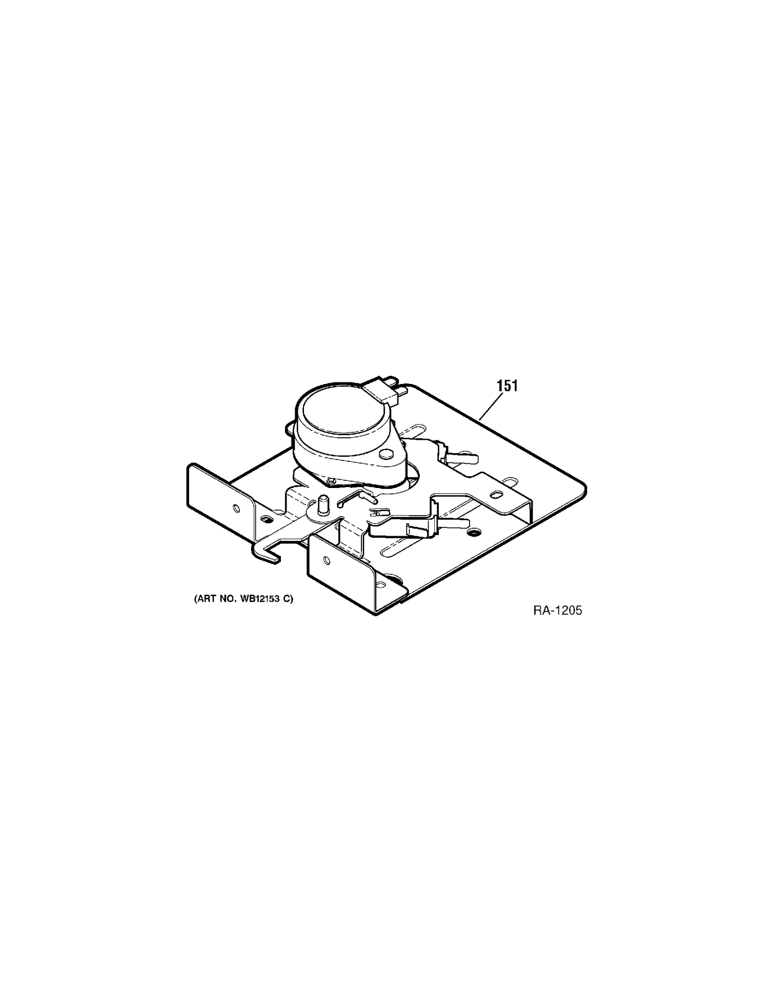 LOCK Diagram and Parts List for 158911  General Electric Range