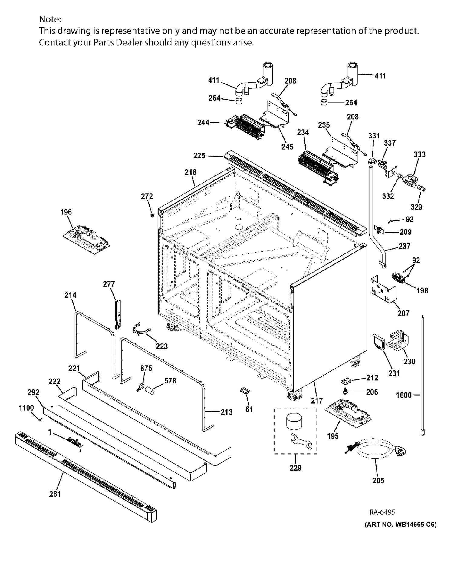 BODY PARTS Diagram and Parts List for ZDP484NGP8SS  General Electric Range