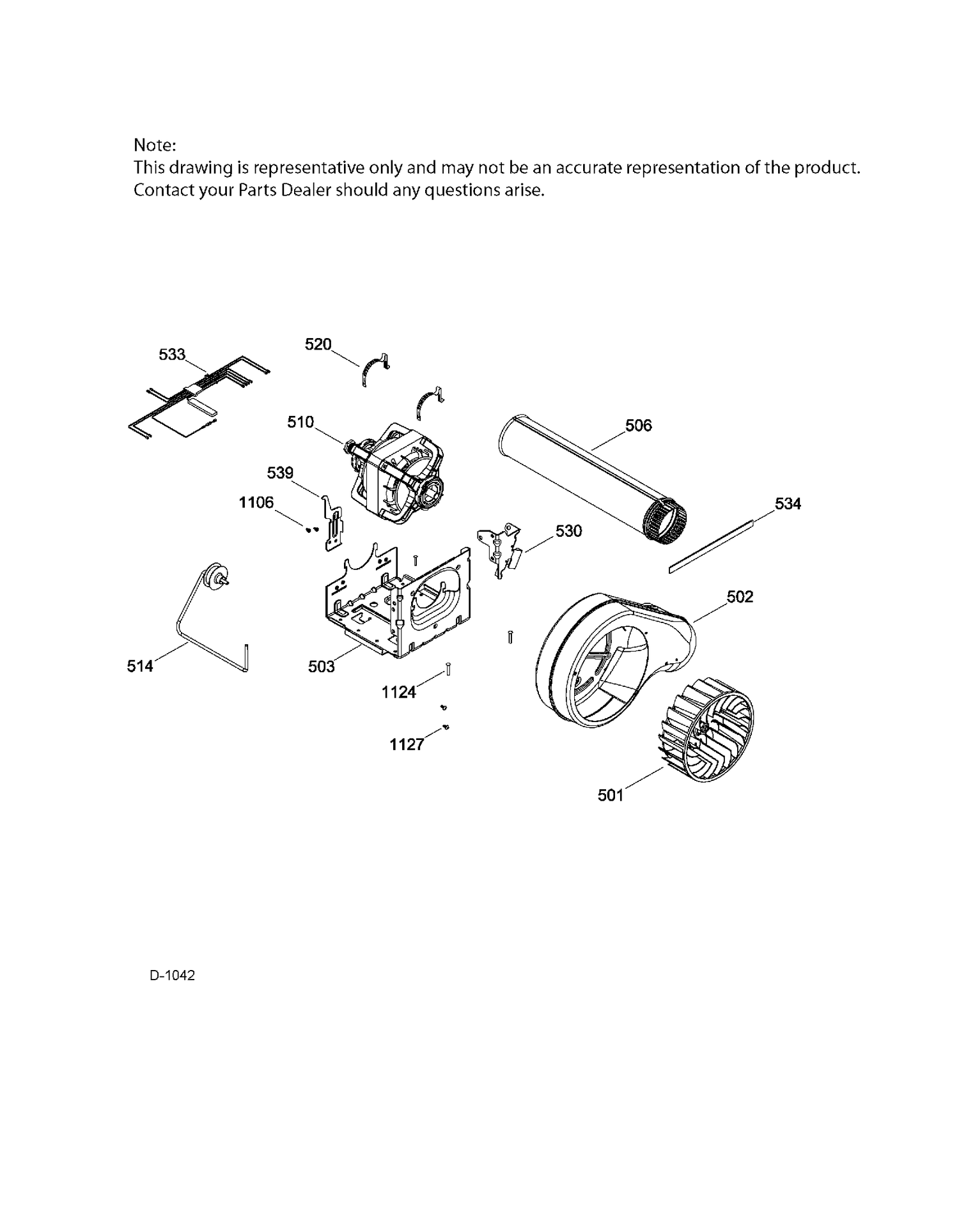 BLOWER & DRIVE ASM Diagram and Parts List for GTD81ESMJ0WS  General Electric Dryer