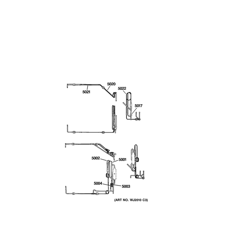 Capillary Tubes Diagram and Parts List for AZ85W18DACM2  General Electric Air Conditioner