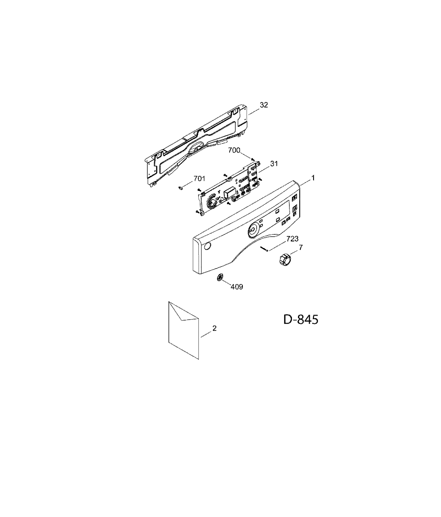 CONTROL PANEL Diagram and Parts List for GFMN120ED0WW  General Electric Dryer